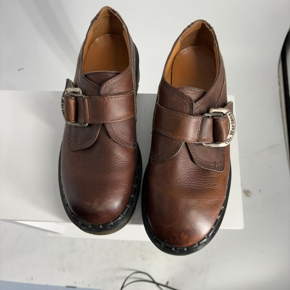 Dr. Martens Vintage 8314 Chunky Platform Monk Strap Loafers UK 7